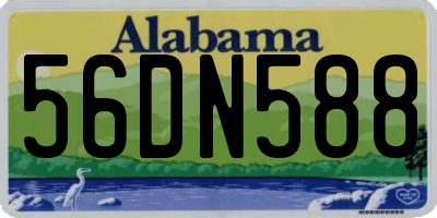 AL license plate 56DN588