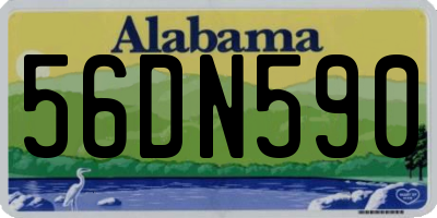 AL license plate 56DN590