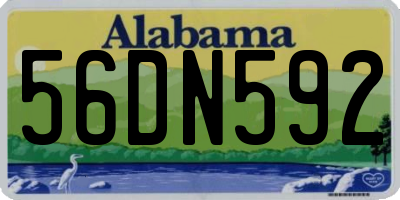 AL license plate 56DN592