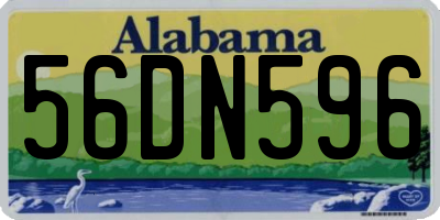 AL license plate 56DN596