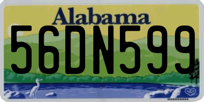 AL license plate 56DN599