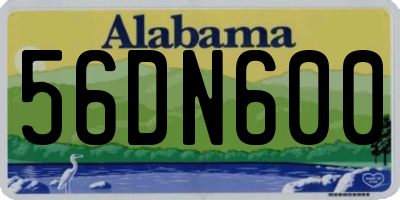 AL license plate 56DN600