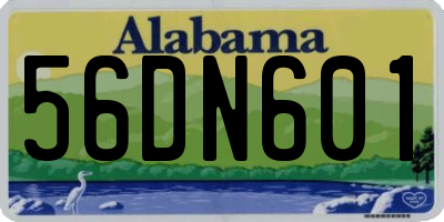 AL license plate 56DN601