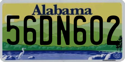 AL license plate 56DN602