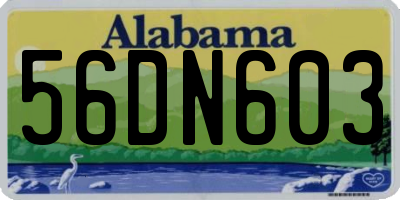AL license plate 56DN603
