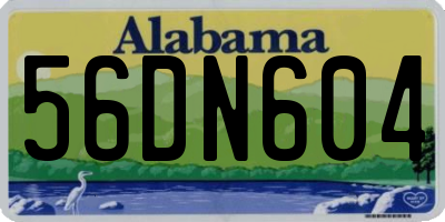 AL license plate 56DN604