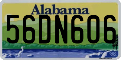 AL license plate 56DN606