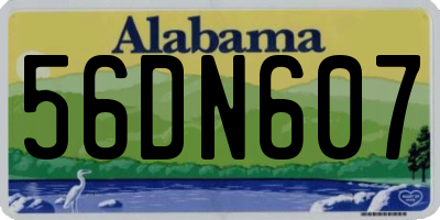 AL license plate 56DN607