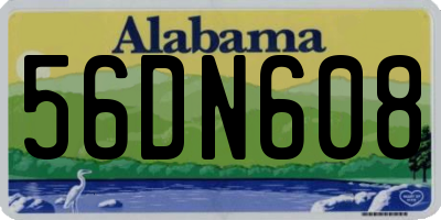 AL license plate 56DN608