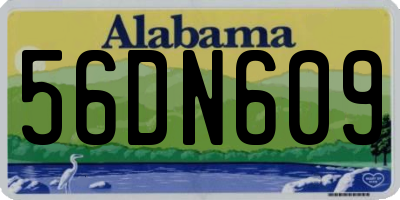 AL license plate 56DN609