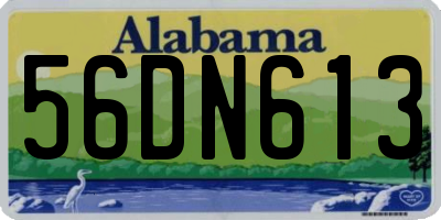 AL license plate 56DN613