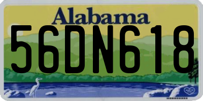 AL license plate 56DN618