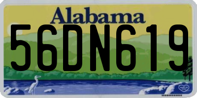 AL license plate 56DN619