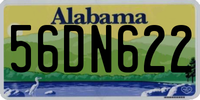 AL license plate 56DN622