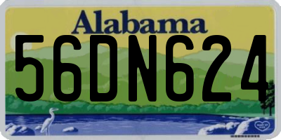 AL license plate 56DN624