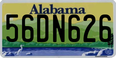 AL license plate 56DN626