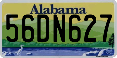 AL license plate 56DN627