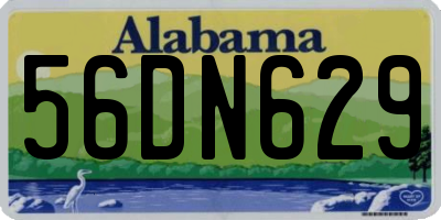 AL license plate 56DN629