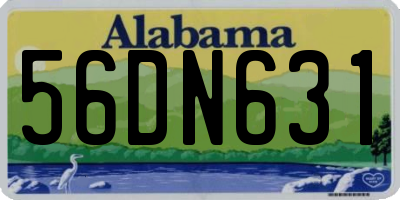 AL license plate 56DN631