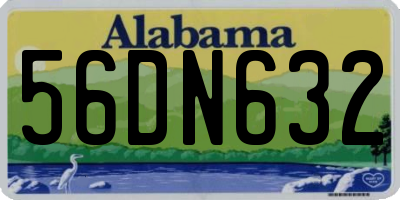 AL license plate 56DN632