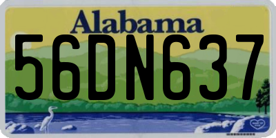AL license plate 56DN637