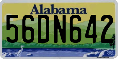 AL license plate 56DN642