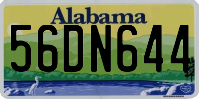 AL license plate 56DN644