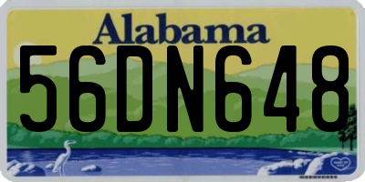 AL license plate 56DN648