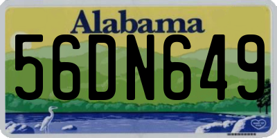 AL license plate 56DN649