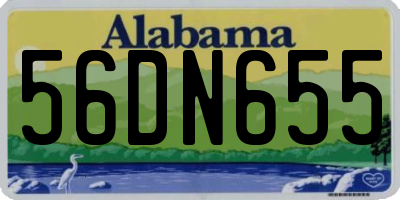 AL license plate 56DN655
