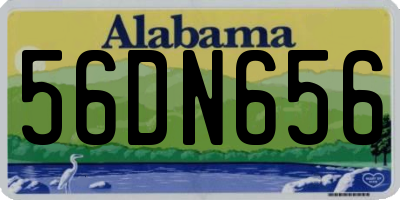 AL license plate 56DN656