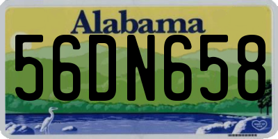 AL license plate 56DN658