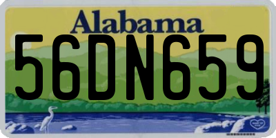 AL license plate 56DN659