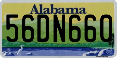 AL license plate 56DN660