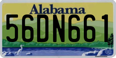 AL license plate 56DN661