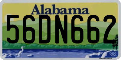 AL license plate 56DN662