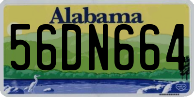 AL license plate 56DN664