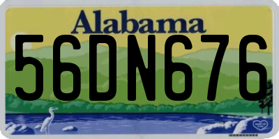 AL license plate 56DN676