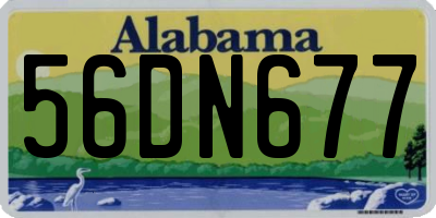 AL license plate 56DN677