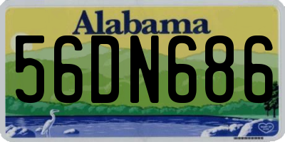 AL license plate 56DN686