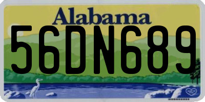 AL license plate 56DN689