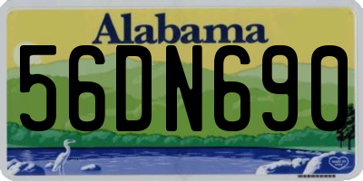 AL license plate 56DN690