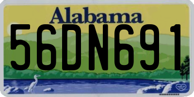 AL license plate 56DN691