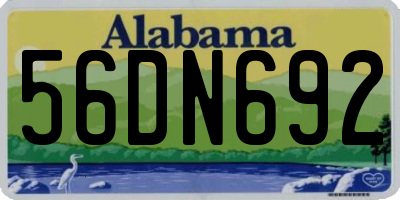 AL license plate 56DN692
