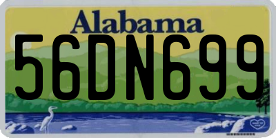 AL license plate 56DN699