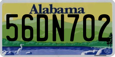 AL license plate 56DN702