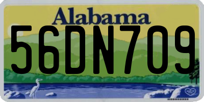 AL license plate 56DN709