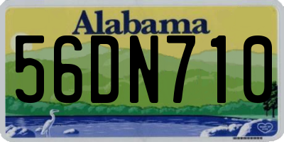 AL license plate 56DN710