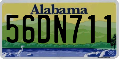 AL license plate 56DN711