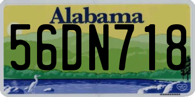 AL license plate 56DN718